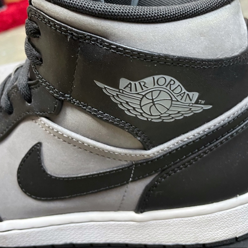 Nike Air Jordan 1 Mid Cool Grey 364770-023 10 Phat 10 Black Grey Shadow - Picture 8 of 11